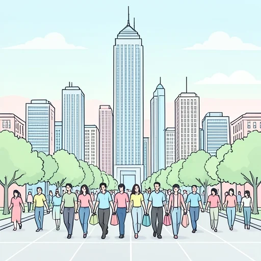 ここ数年で都会の人口が大幅に増加した - Bildwörterbuch