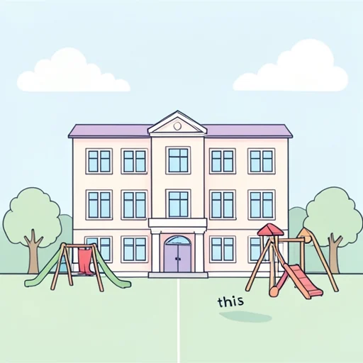 ここは学校です。 - Illustrated Dictionary