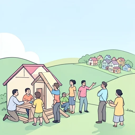 国民全体が安心して暮らせる社会を作るべきだって - Bildwörterbuch