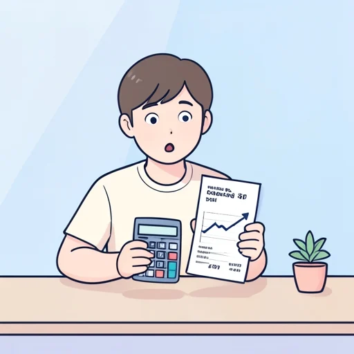 細かく計算し直したら、思ったより高くなった - Bildwörterbuch