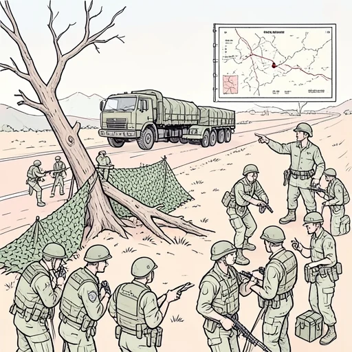 今度の作戦の狙いは敵の補給線だ - Bildwörterbuch