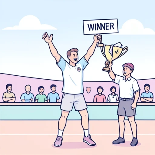 今回の試合、彼の勝ちだ - Bildwörterbuch