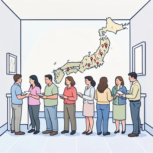 この調査は全国にわたって行われた - 그림 사전