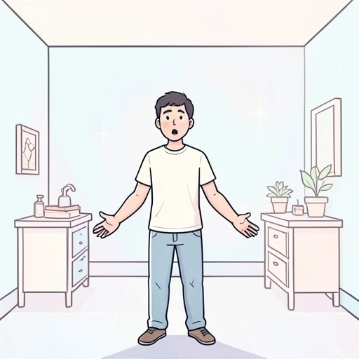 この部屋は前より広くなったように感じる - Dizionario illustrato