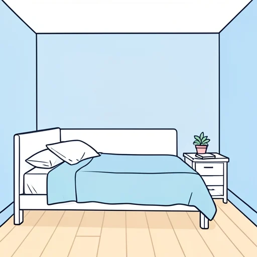 この部屋は静かすぎます。 - 그림 사전