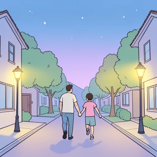 この一帯は夜になると静かになる - Bildwörterbuch