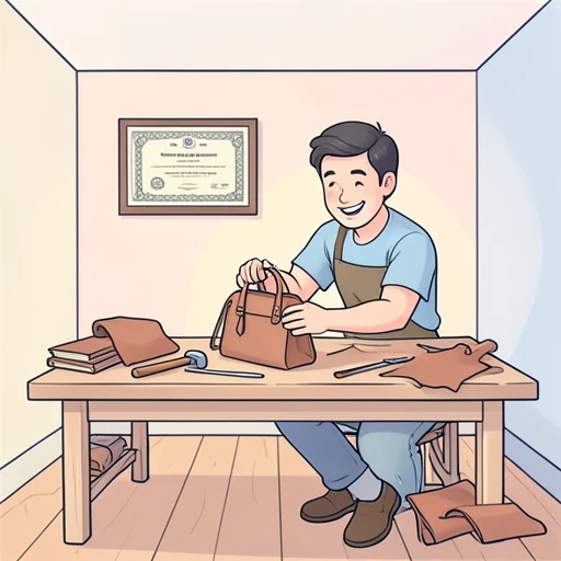 この革製品は間違いなく本物だ - Bildwörterbuch