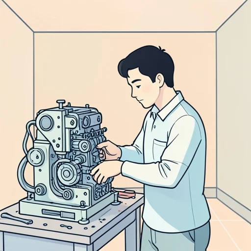 この機械の扱いには注意が必要です - Bildwörterbuch