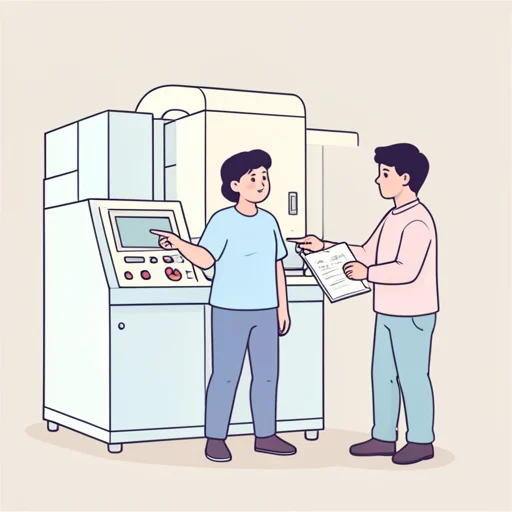 この機械の操作方法を教えてください - Bildwörterbuch