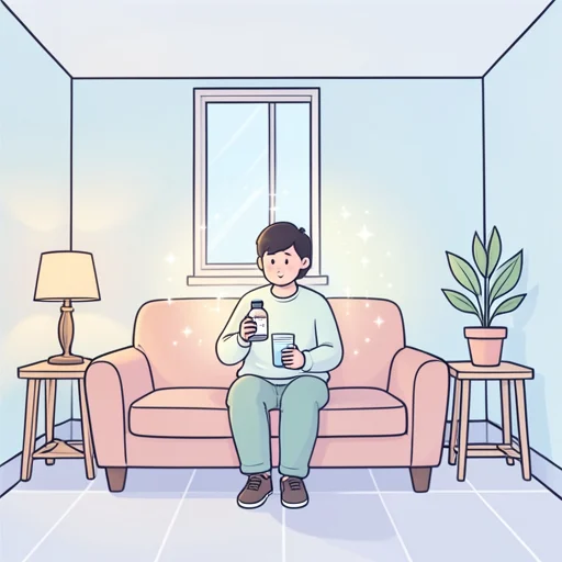 この薬、飲むだけで効果が実感できる - Bildwörterbuch