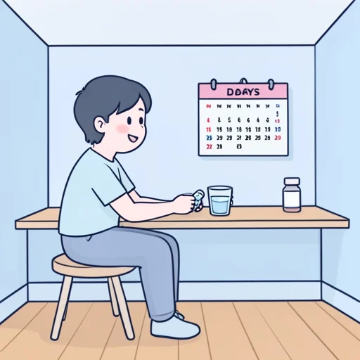 この薬は三日ほどで効果が出てくる - Bildwörterbuch
