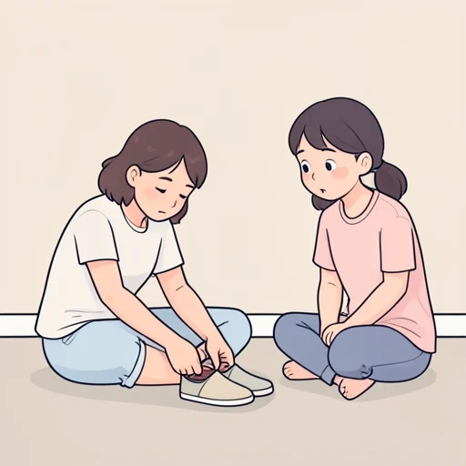 この靴、履きやすくない？ - Bildwörterbuch