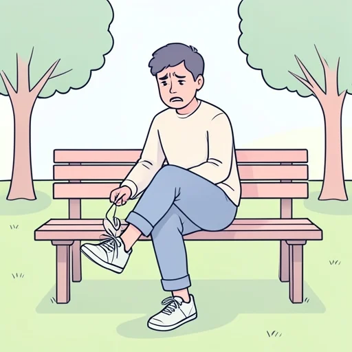 この靴、きつくて歩けない - Bildwörterbuch