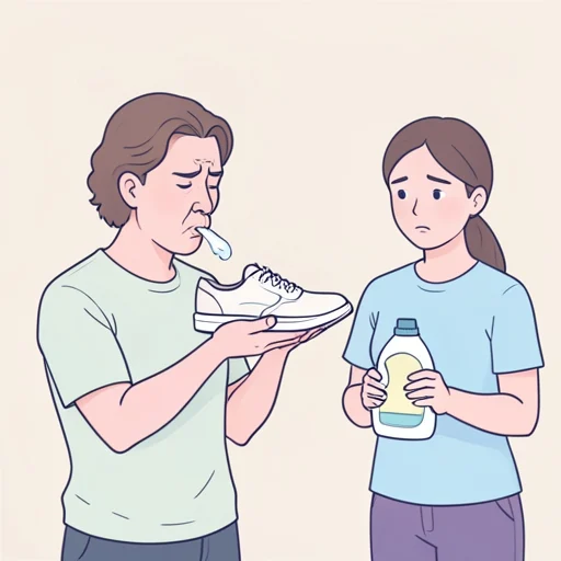この靴、なんか臭くない？ 洗ったのに - Bildwörterbuch