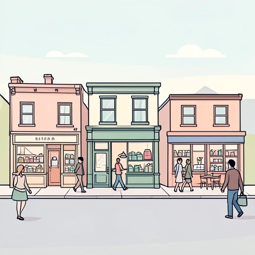 この道沿いには古い店が多い - Bildwörterbuch