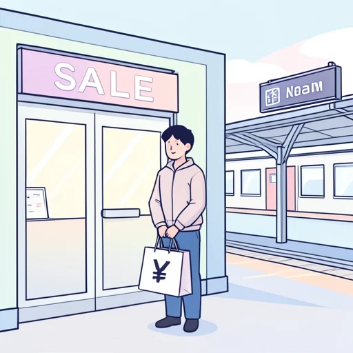 この店は安いし駅から近いです - Illustrated Dictionary