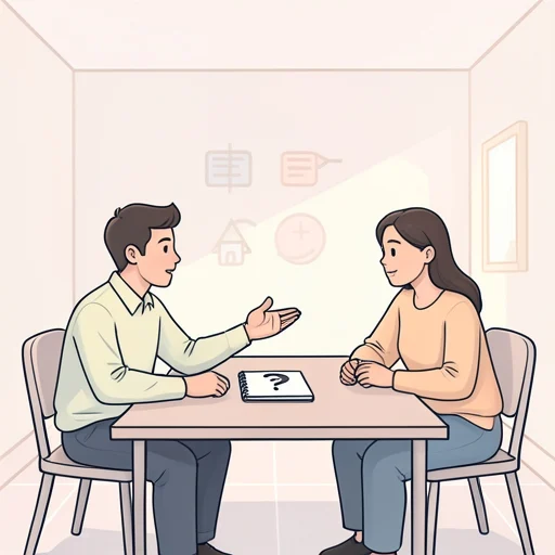 この問題は一人で考えるより誰かと話したほうが分かりやすいよ - イラスト辞典