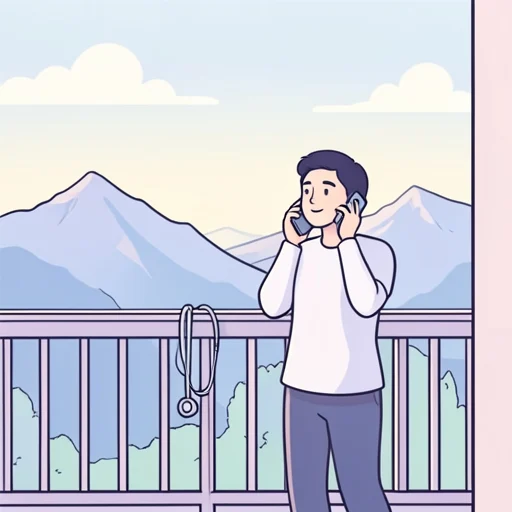 そちらの景色は素晴らしいですね。 - Bildwörterbuch