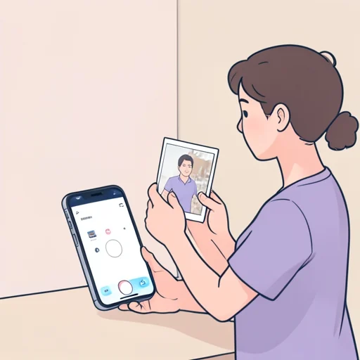この写真、アプリにアップして - Bildwörterbuch