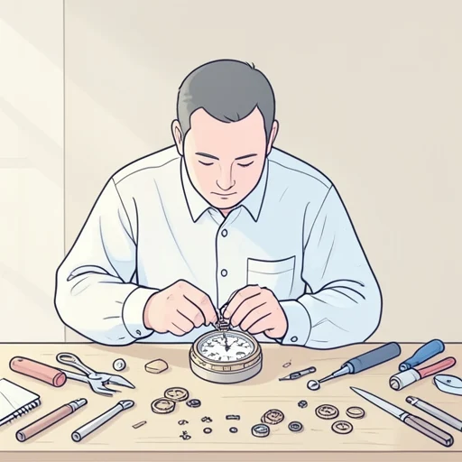 この時計は精巧にできている - Bildwörterbuch