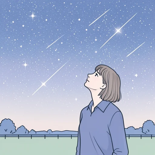 今夜は星がめちゃくちゃきれい - Bildwörterbuch
