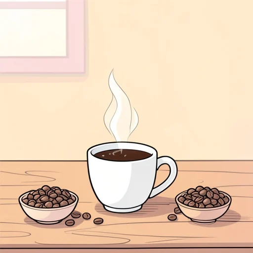 コーヒーの香りがする - Bildwörterbuch