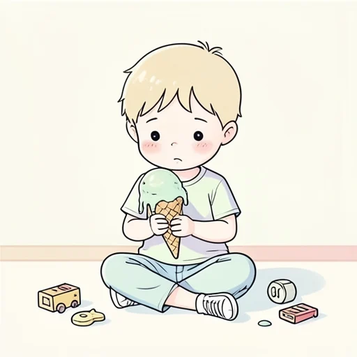 氷が溶けるのを見てたら、子供時代を思い出した - Bildwörterbuch