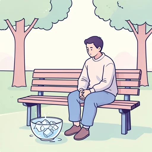 氷が溶けるの眺めてた - Bildwörterbuch