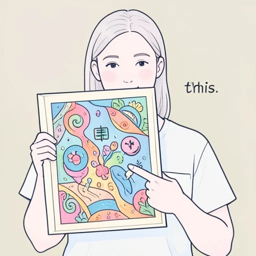 これは彼女の作品に違いない - Bildwörterbuch