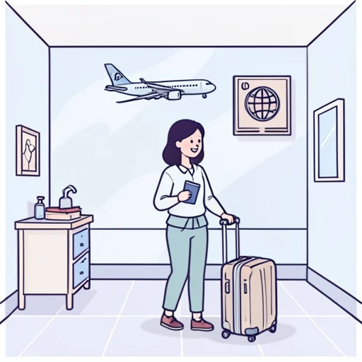 今年の旅は海外にしよう - Bildwörterbuch