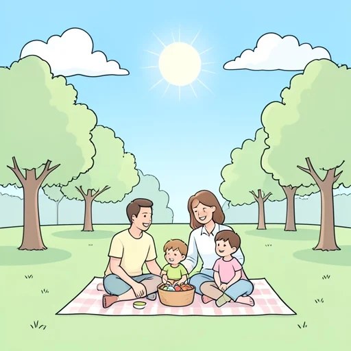 今年は温暖な気候だね - Bildwörterbuch