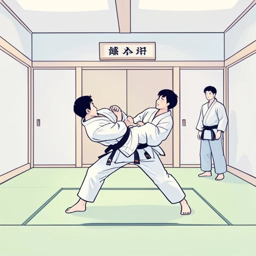 高校では柔道をやってた - Bildwörterbuch