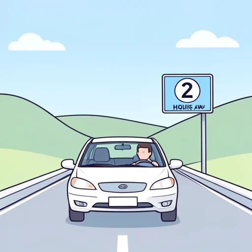高速道路を使えば2時間で行けるらしいよ - Bildwörterbuch