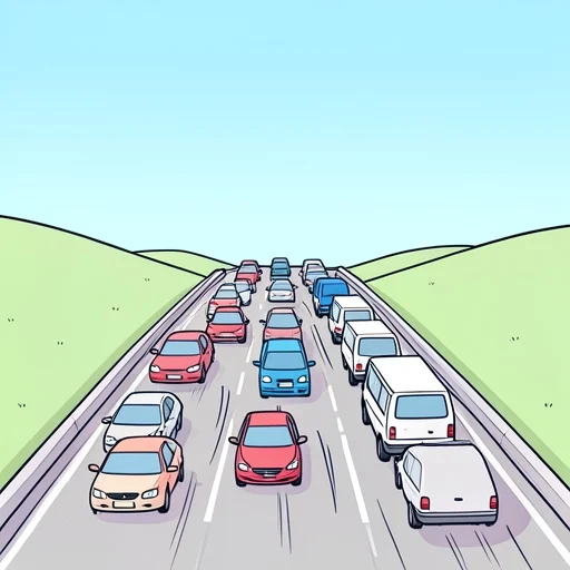 高速道路は渋滞してる - Bildwörterbuch