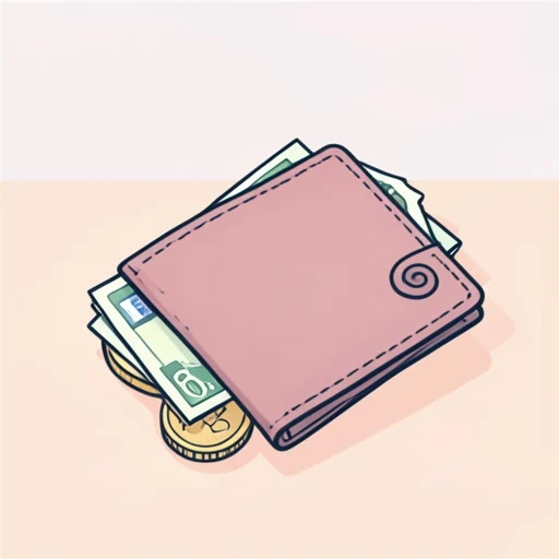 小銭入れが財布の中で迷子になった - Bildwörterbuch