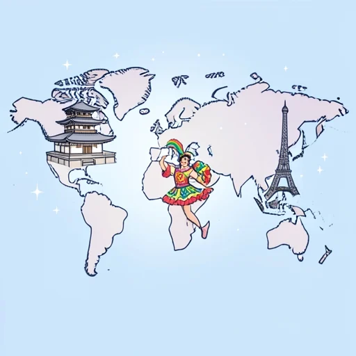 国ごとに文化が大きく異なる - Bildwörterbuch