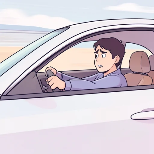 車の速度が速すぎて怖い - Bildwörterbuch