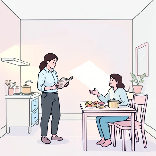 今日の晩ご飯なに作る？ - Bildwörterbuch