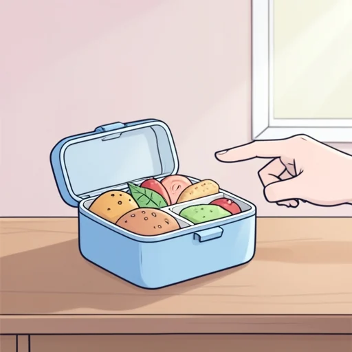 今日のお弁当、何が入ってるか当ててみて - Bildwörterbuch