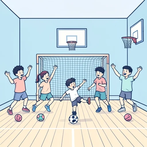 今日の体育の授業は楽しかった - Bildwörterbuch