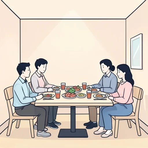 今日は同僚と昼食を取る予定です - Bildwörterbuch