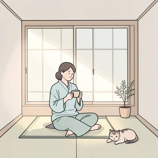 今日は一日中、のんびり過ごしたい - Bildwörterbuch
