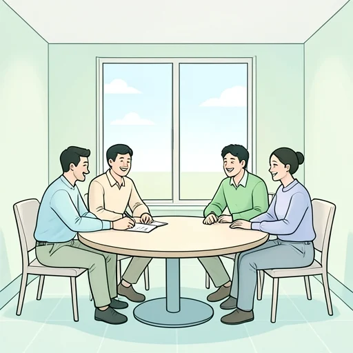 協議がようやくまとまった - Bildwörterbuch