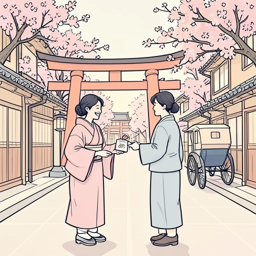 京都は海外からの観光客を温かく歓迎する - Bildwörterbuch