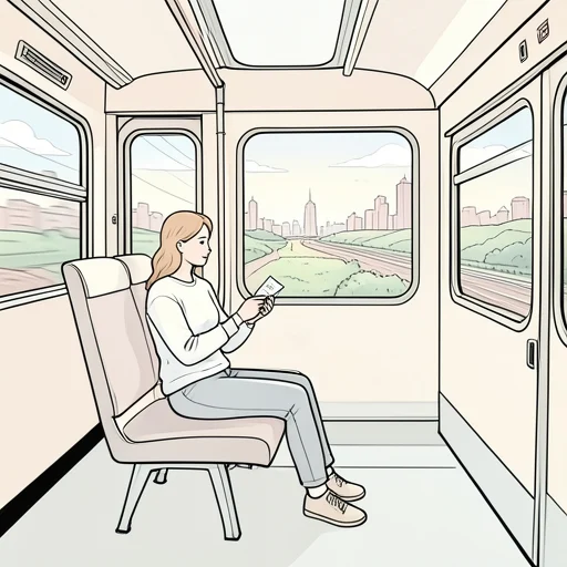 急行電車に乗った - Bildwörterbuch