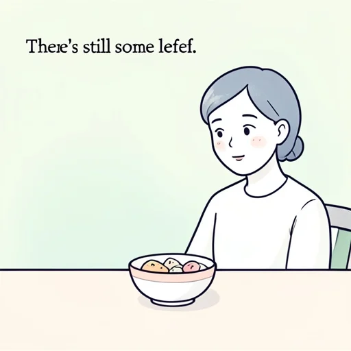 まだ少し残ってる - Bildwörterbuch