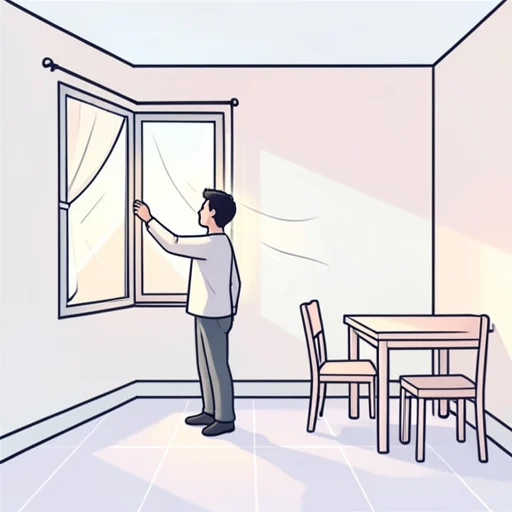 窓を閉めてください。 - 그림 사전