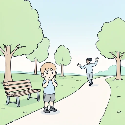 迷子になっちゃったから迎えに来て - Bildwörterbuch