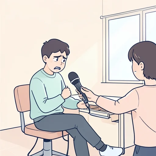 マイクの調子がおかしいから交換してくれ - Bildwörterbuch