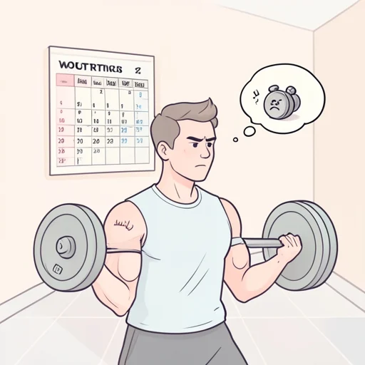 毎日筋トレしてるのに、全然筋肉がつかない - Bildwörterbuch